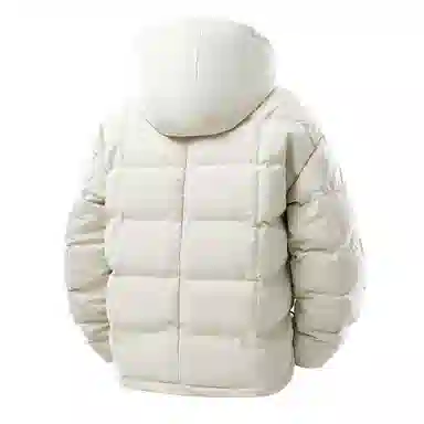 大卫贝肯 美式潮流时尚高街复古简约基础舒适宽松连帽加厚保暖棉服 男女同款