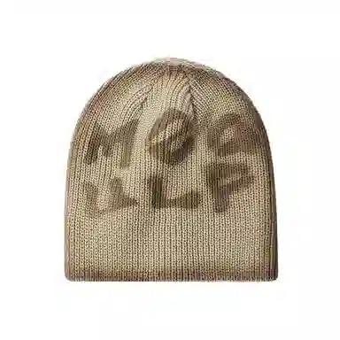 浪莎 韩系个性字母提花大头围小众设计秋冬季出街通勤百搭 腈纶 绒线帽 男女同款情侣款