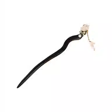 蒙妮 新中式铃兰花流苏发钗古风高级感簪子 木 发簪 女款