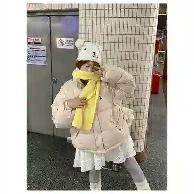 丝絮丝绸  韩版宽松立领温暖舒适百搭棉衣棉服 男女同款