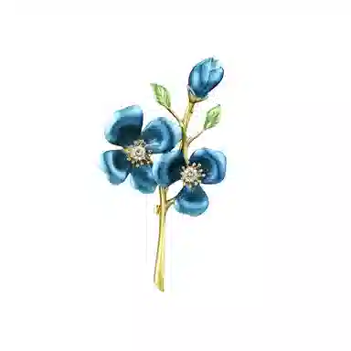 兰盈 梅花 环保合金 胸针 女款