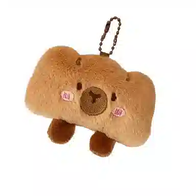 LEVENKENESS Cute Dessert Plush Keychain