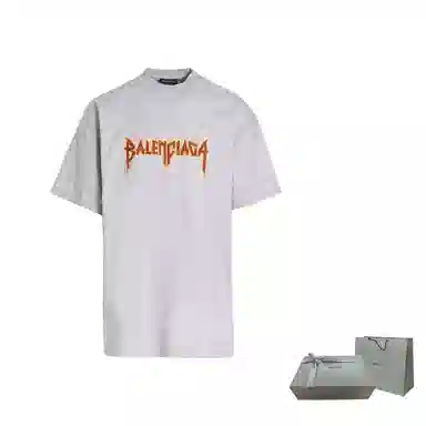 Balenciaga Metallica SS22 T-Shirt Grey