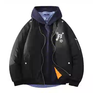 FAX FOR FMACM Vintage Lace Letter Print Jacket