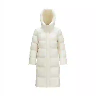 森马 超级植物系列 纯色防水加厚保暖连帽中长款羽绒服 女款