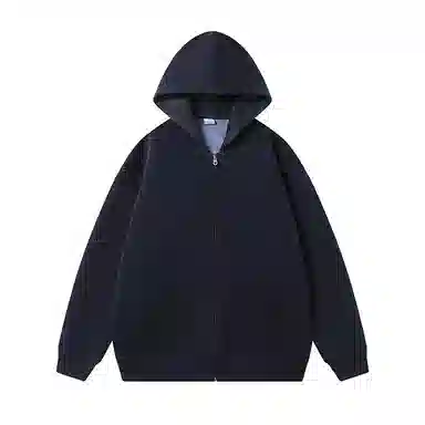 Crying Center Low Neck Air Fleece Logo Cardigan