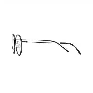 小罗弟 复古半透明 钛合金 圆形 光学眼镜 男女同款情侣款