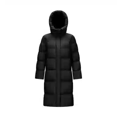 森马 超级植物系列 纯色防水加厚保暖连帽中长款羽绒服 女款