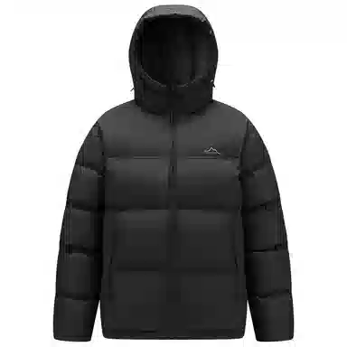 鸭鸭 极寒系列 石墨烯蓄热加厚保暖连帽冬季外套纯色韩版休闲基础百搭短款户外运动面包羽绒服 男女同款