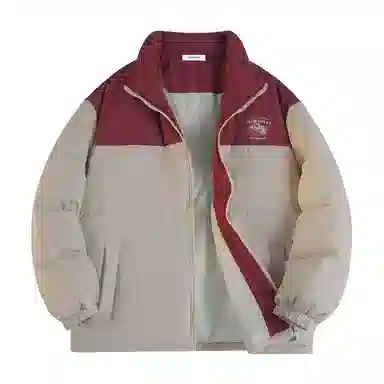 JEANSWEST Patchwork Puffer Jacket