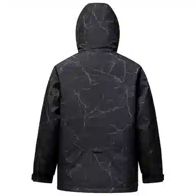 鸭鸭 山系户外系列 时尚潮流冬季工装保暖防寒休闲连帽羽绒服 男女同款