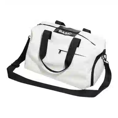 阿尔派妮 运动大容量干湿分离独立鞋仓训练短途出差 织物 瑜伽包健身包 大号 男女同款情侣款 黑色/白色