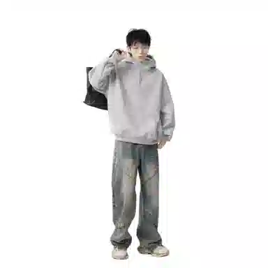 地界二 宽松休闲加绒卫衣 男款