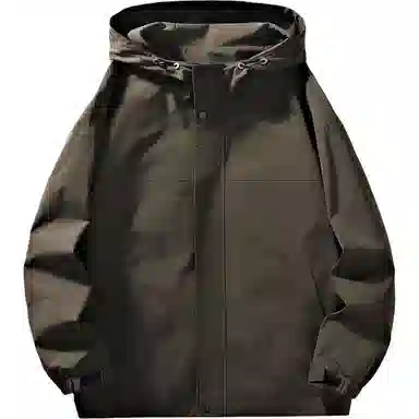 秋季美式简约百搭连帽长袖  徒步户外远足都市生活/旅游/通勤 防水防风透气冲锋衣 男女同款