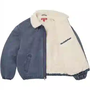 Supreme FW25 Faux Shearling Lined Bomber Jacket logo