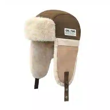 祎步康 加厚保暖百搭护耳帽户外骑行滑雪飞行员帽毛绒 涤纶 雷锋帽 男女同款情侣款