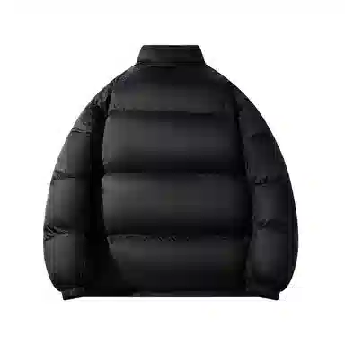 鸭鸭 立领时尚潮流经典撞色宽松舒适保暖防风防寒拉链长袖面包服百搭休闲羽绒服 男女同款