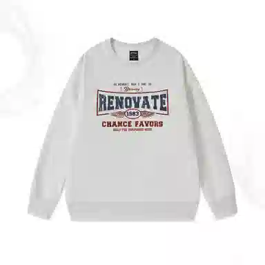 莫代尔 秋冬休闲街头学院风时尚百搭美式圆领潮流大码嘻哈卫衣打底衣 男女同款