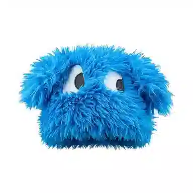 恩僾德 可爱搞怪小狗帽子女秋冬季毛绒帽大眼睛小众百搭可爱护耳加厚高颜值学生显脸小帽子潮 聚酯纤维 绒线帽 男女同款情侣款