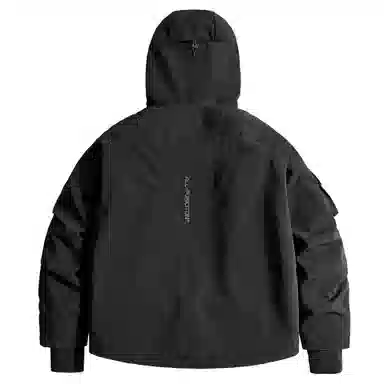 VIP Flight Hoodie Cargo Jacket Black