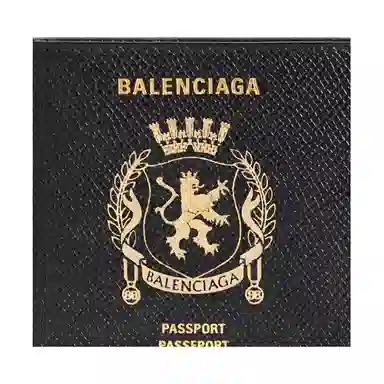 Balenciaga Passport Wallet Black