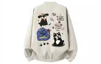 AYEA Vintage Cartoon Dog Logo Jacket