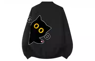 AYEA Cartoon Cat Zip-Up Flight Jacket