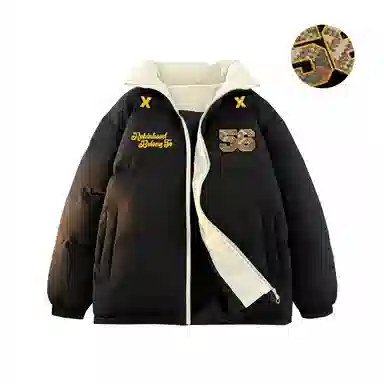 ROBINHOOD Thick Colorblock Down Jacket