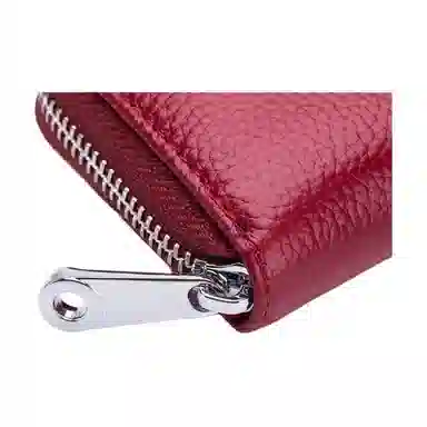 掐尖 风琴证件包拉链防盗刷磁卡夹卡片 头层牛皮 卡包 常规 男女同款情侣款 多色