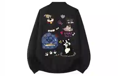 AYEA Vintage Cartoon Dog Logo Jacket