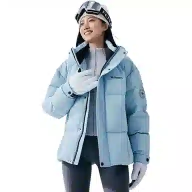 鸭鸭 时尚韩版冬季连帽保暖舒适高质量百搭潮流纯色简约羽绒服 男女同款