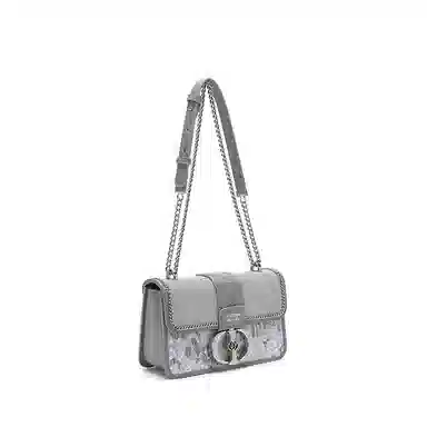 SEPTWOLVES PU Shoulder Bag Gray