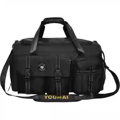 彤彤兔 拉链开合大容量休闲简约 尼龙 旅行包 男女同款情侣款 黑色/粉色/卡其色/黄绿色/黄色/军绿色