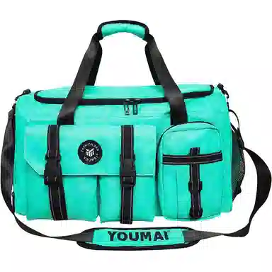 彤彤兔 拉链开合大容量休闲简约 尼龙 旅行包 男女同款情侣款 黑色/粉色/卡其色/黄绿色/黄色/军绿色