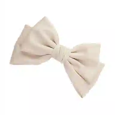 左欧 黑色蝴蝶结 后脑勺盘发弹簧夹顶夹 甜美发卡头饰 布艺 珍珠 发夹 女款