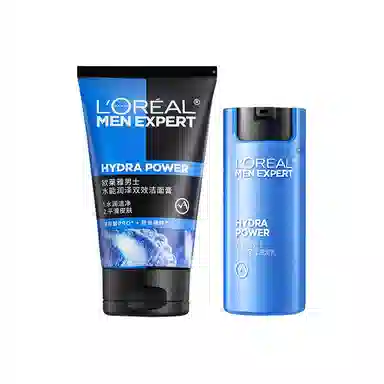 欧莱雅 男士水能 护肤套装 保湿控油清洁