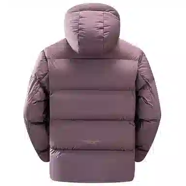 鸭鸭 户外系列 纯色百搭韩版潮流基础简约石墨烯保暖防寒连帽立领羽绒服 男款