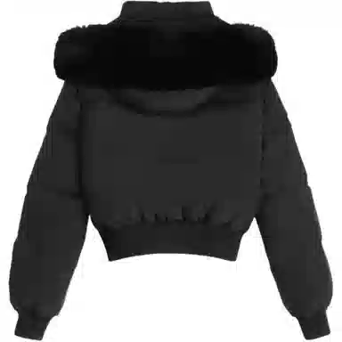 FTTHR Vintage Fur Collar Hoodie Coat