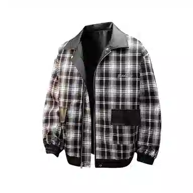 布客行 美式复古高街潮牌翻领痞帅休闲宽松百搭夹克 男女同款