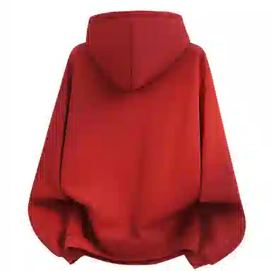 阿凡迪 校园童趣【重磅华棉】美式简约基础款卡通动物字母撞色仿刺绣高级感印花高街个性潮流百搭通勤无性别宽松连帽卫衣 男女同款