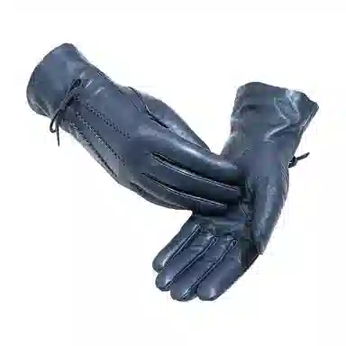 山一丸 蝴蝶结秋冬保暖服饰 头层羊皮 手套 女款