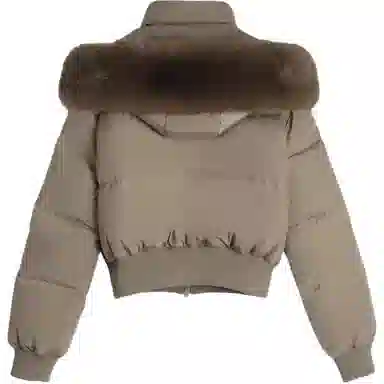 FTTHR Vintage Fur Collar Hoodie Coat