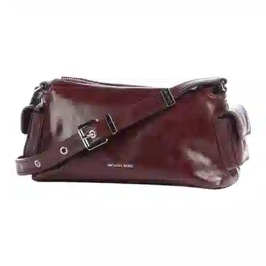 Michael Kors Dakota Small Shoulder Bag Brown Red