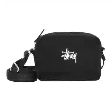 Stussy Canvas Shoulder Bag Black