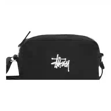 Stussy Canvas Shoulder Bag Black