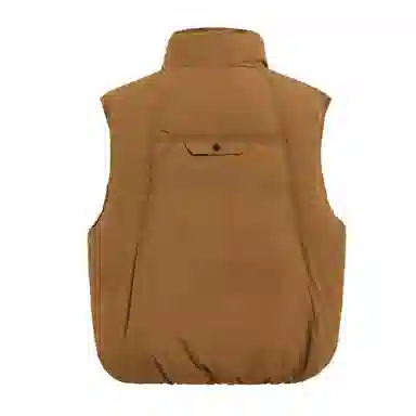 鸭鸭 立领百搭休闲外穿通勤无袖羽绒服 女款