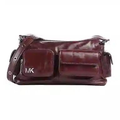 Michael Kors Dakota Small Shoulder Bag Brown Red