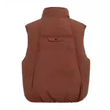 鸭鸭 立领百搭休闲外穿通勤无袖羽绒服 女款