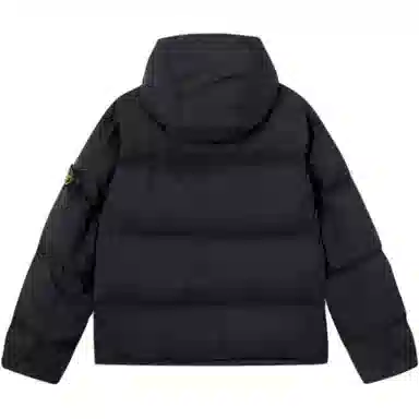 Stone Island Logo Embroidered Down Jacket