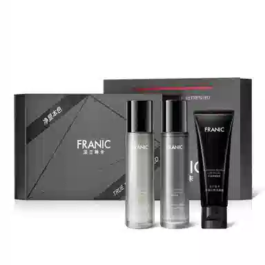 法兰琳卡 男士护肤礼盒套装 祛痘补水保湿控油清洁去角质舒缓 双管洁面水乳氨基酸泡沫洗面奶男生专用 敏感肌适用